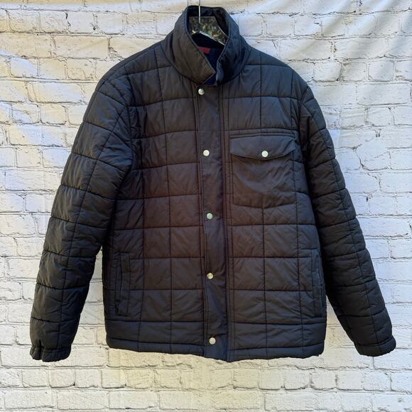 Bonobos Jacket Coat Quilted Puffer Black Warm Winter Men's Large Sustainable - Picture 1 of 8